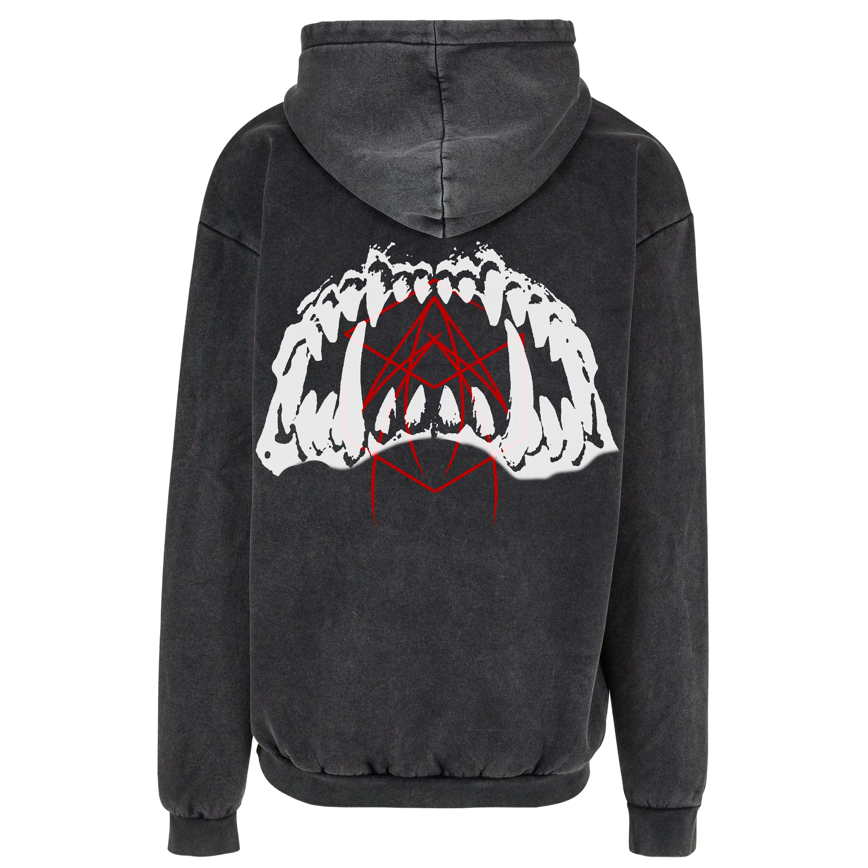 SHARP TEETH WASHED HOODIE